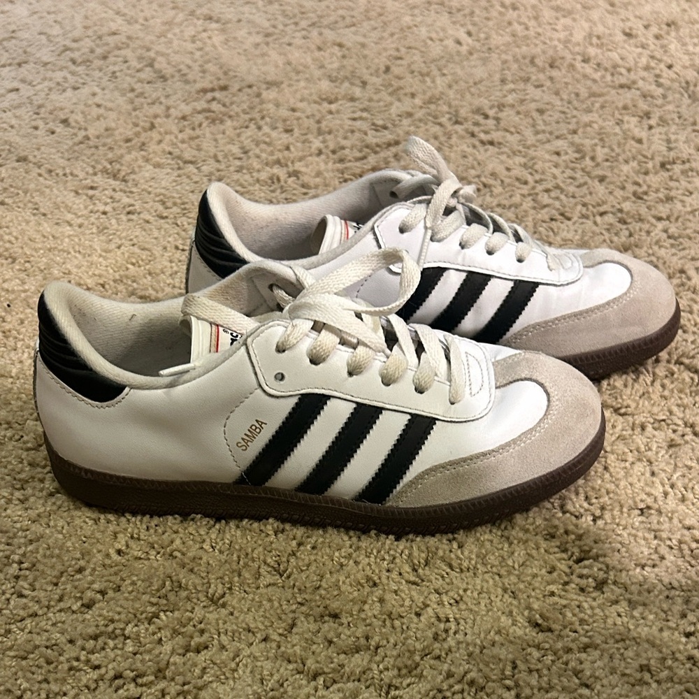 Adidas Classic White and Black Trainers